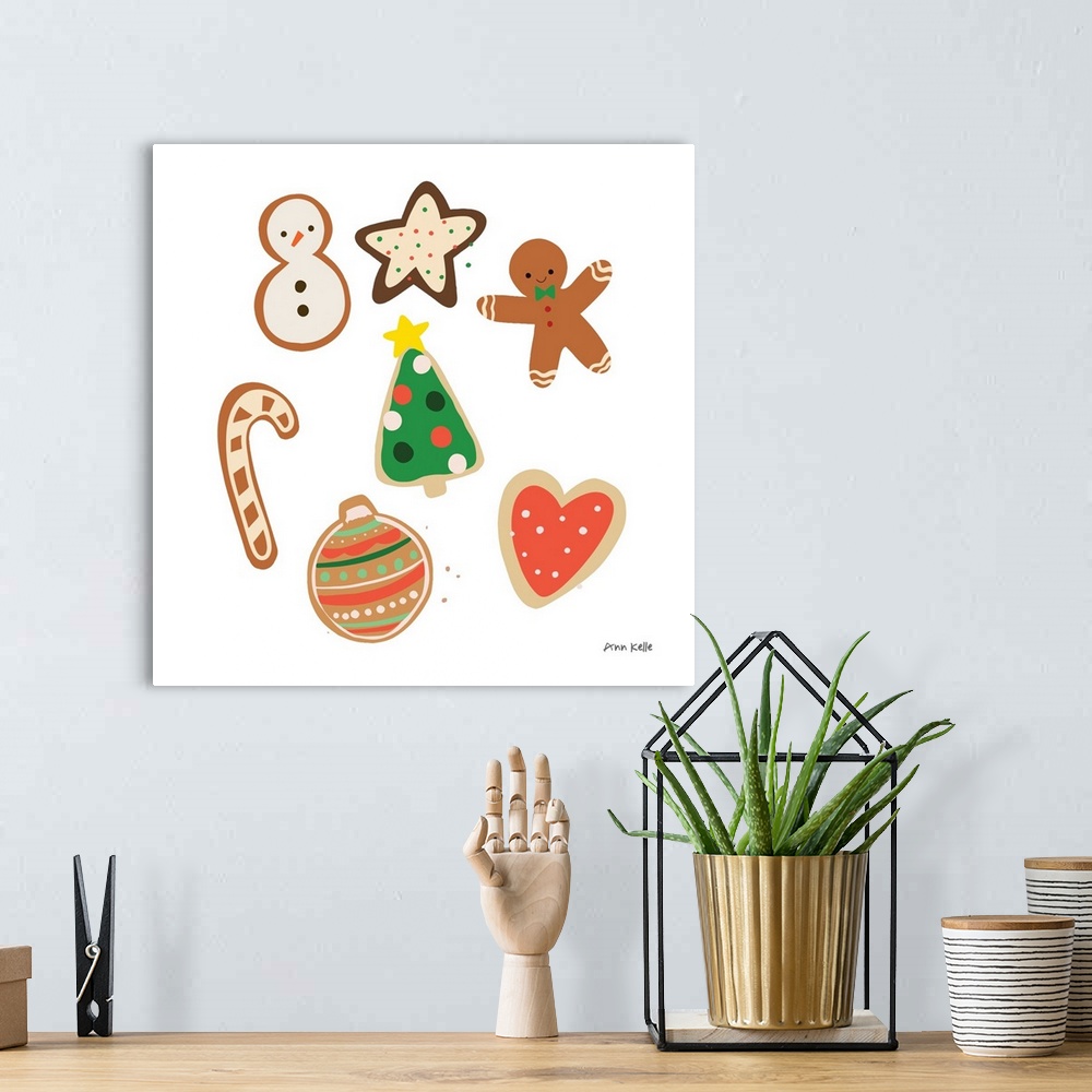 A bohemian room featuring Christmas Cookies