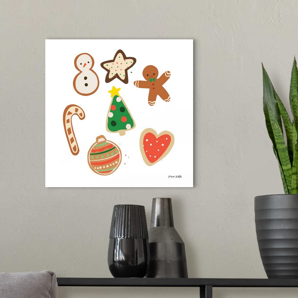 A modern room featuring Christmas Cookies