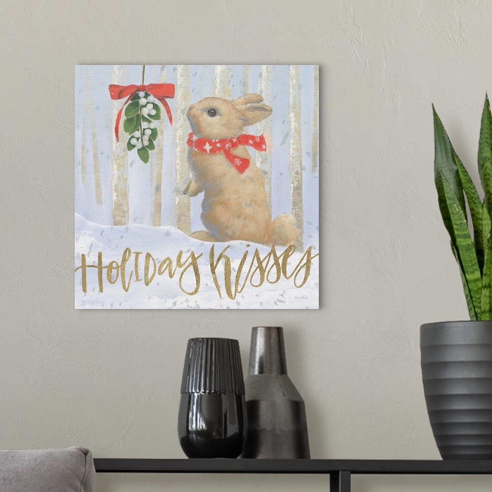 A modern room featuring Christmas Critters Bright IV