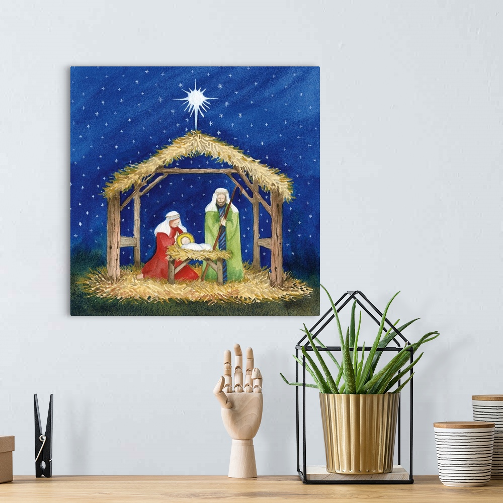 A bohemian room featuring Christmas in Bethlehem III