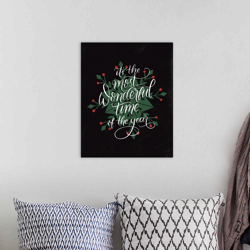 A bohemian room featuring Christmas Sayings IV