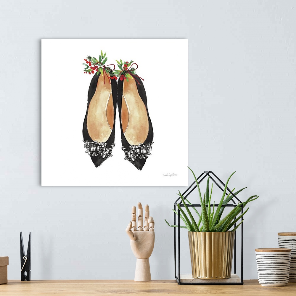 A bohemian room featuring Christmas Shoes I