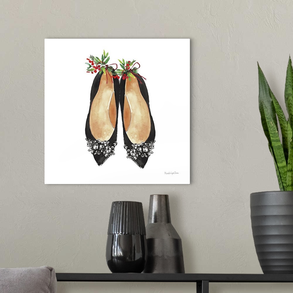 A modern room featuring Christmas Shoes I