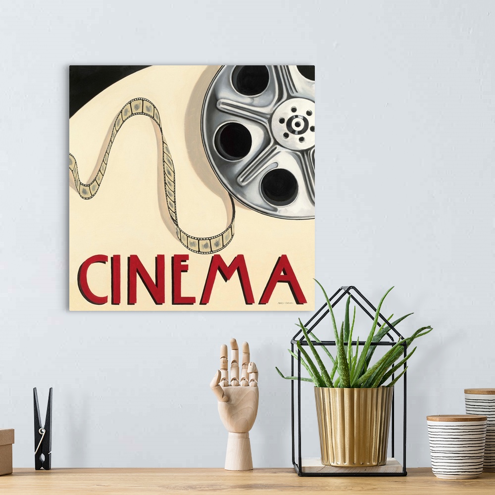 A bohemian room featuring Cinema