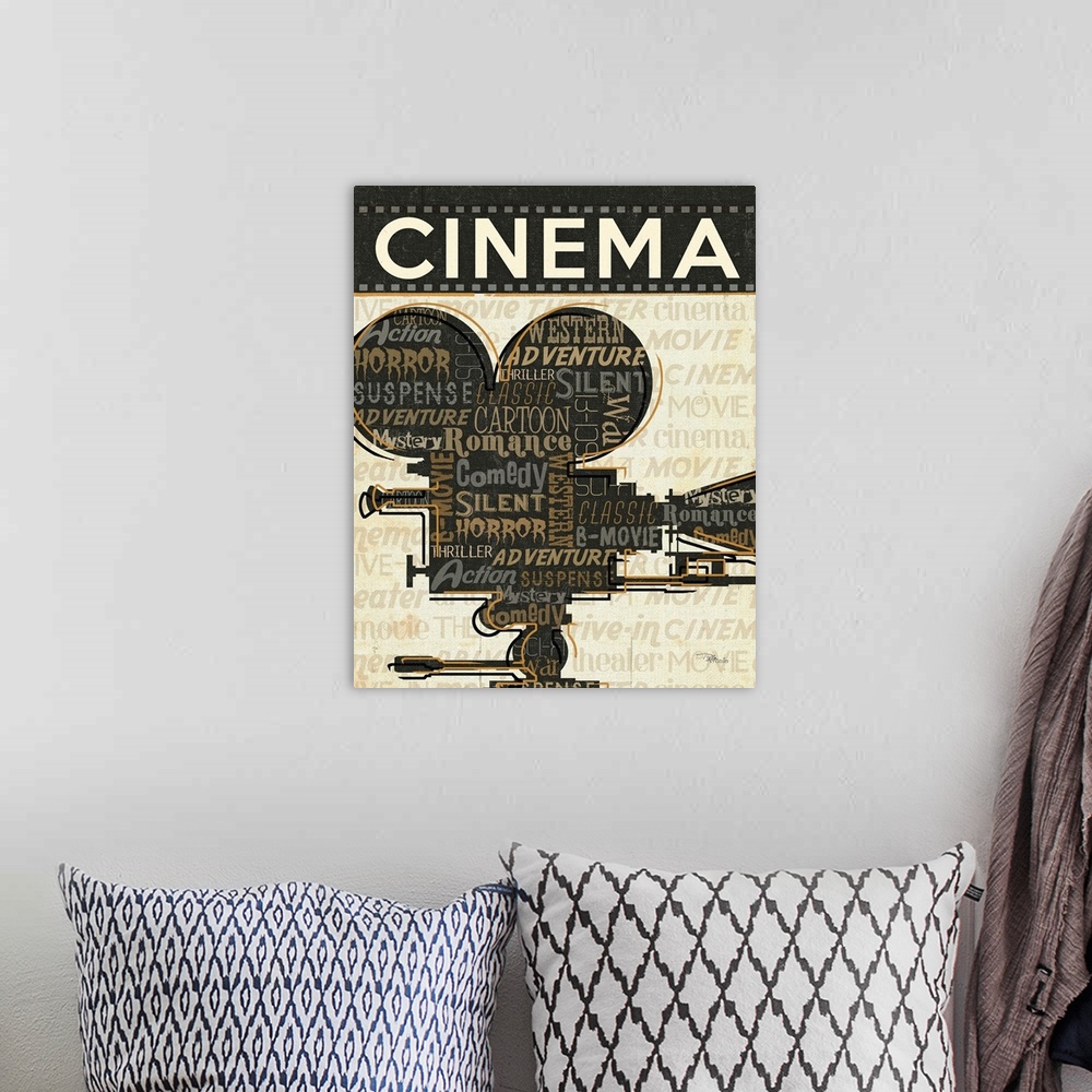 A bohemian room featuring Cinema I