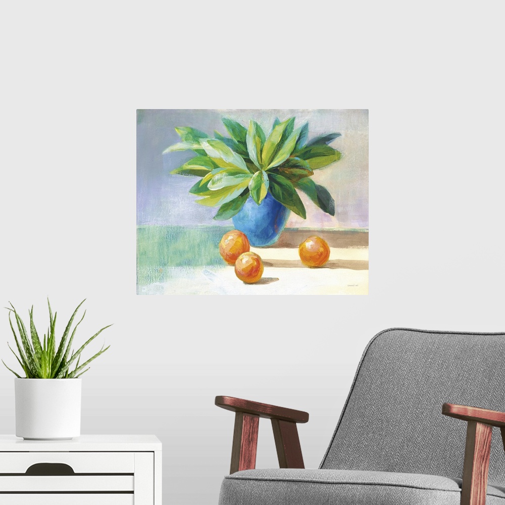 A modern room featuring Citrus Still Life