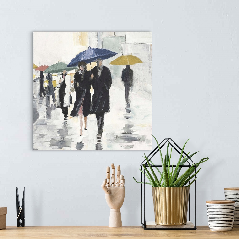 A bohemian room featuring City In The Rain II