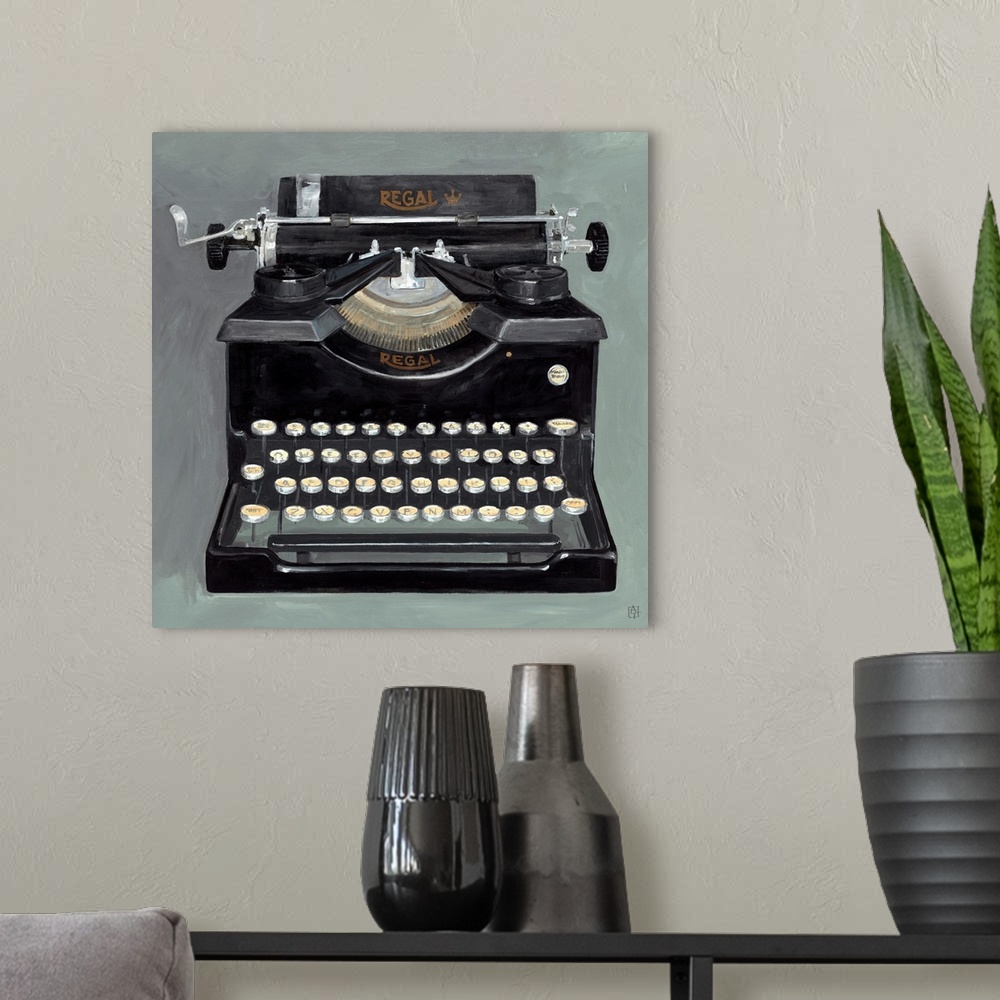 A modern room featuring Classic Typewriter
