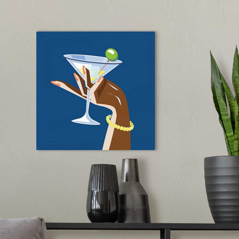 A modern room featuring Cocktail Time I