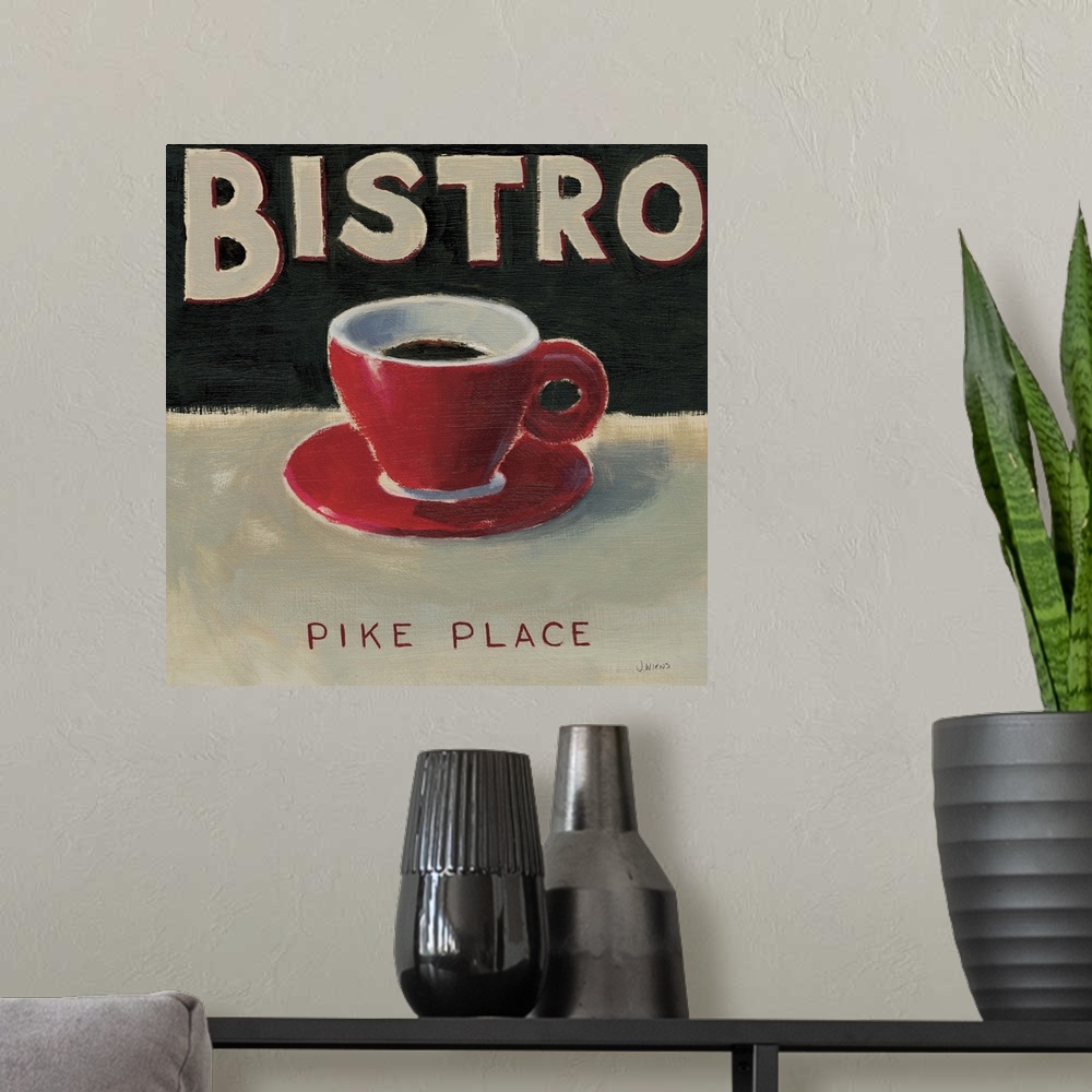 A modern room featuring Contemporary Bistro sign for Pike Place.