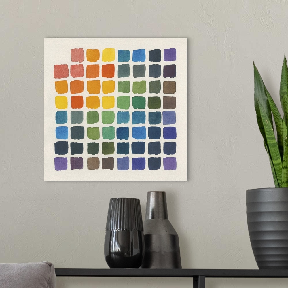 A modern room featuring Color Chart