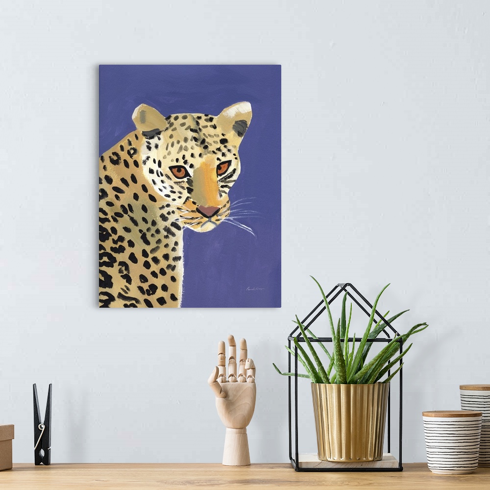 A bohemian room featuring Colorful Cheetah