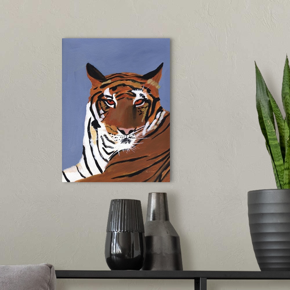A modern room featuring Colorful Tiger