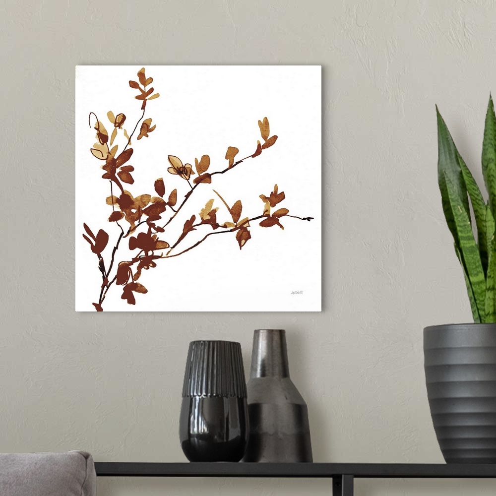 A modern room featuring Colors Of The Fall IX