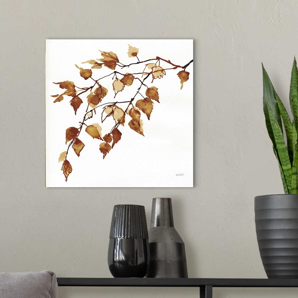 A modern room featuring Colors Of The Fall VIII
