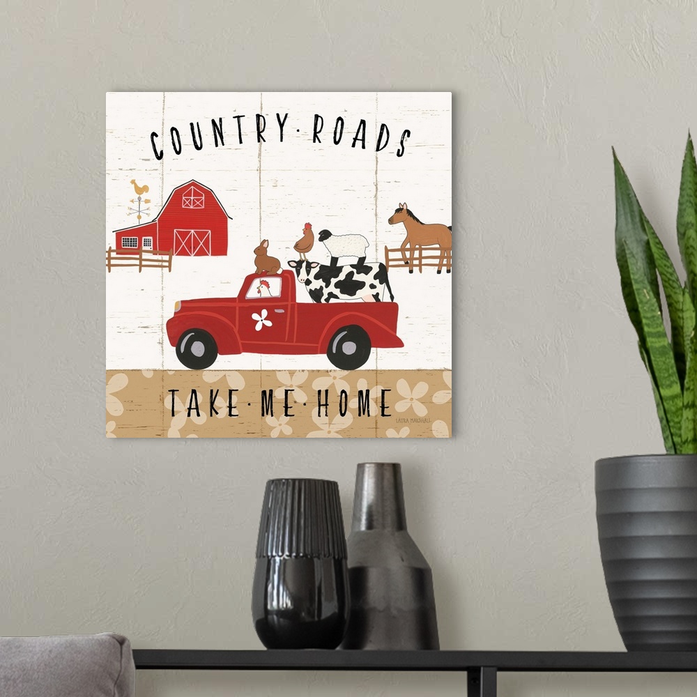 A modern room featuring Country Roads III