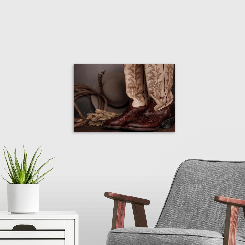 A modern room featuring Cowboy Boots XI