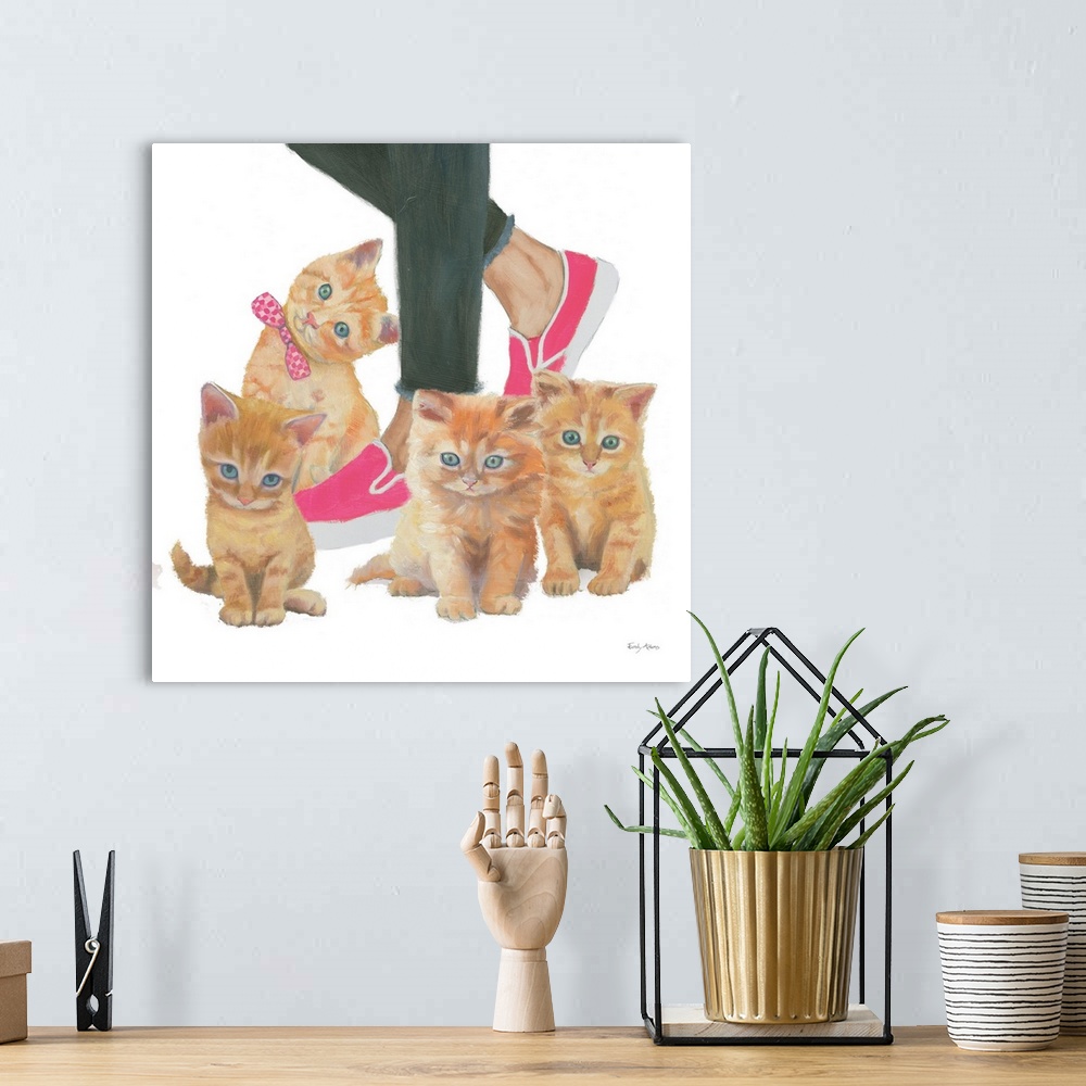 A bohemian room featuring Cutie Kitties I