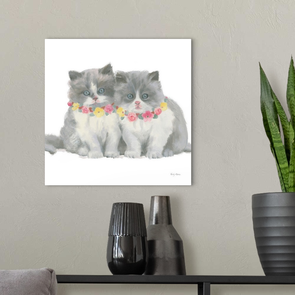 A modern room featuring Cutie Kitties VIII