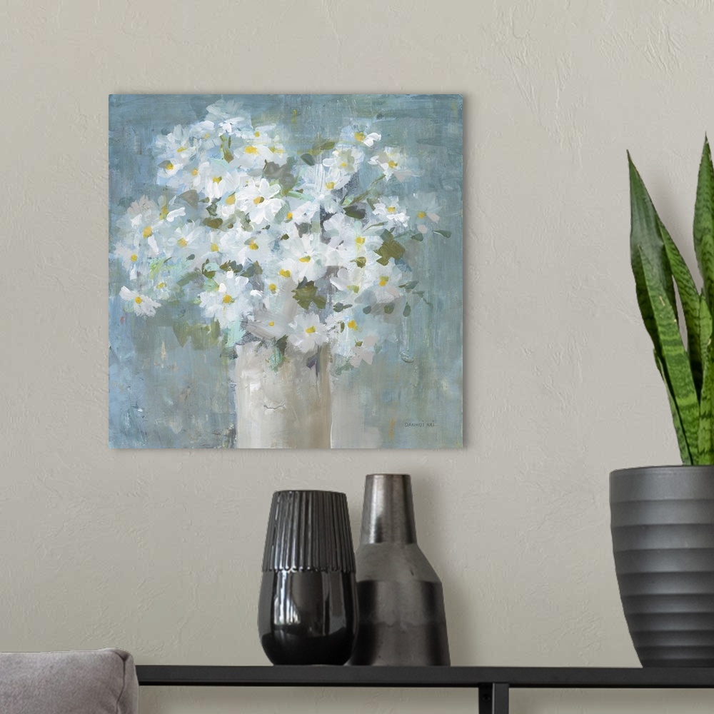 A modern room featuring Daisies All Day