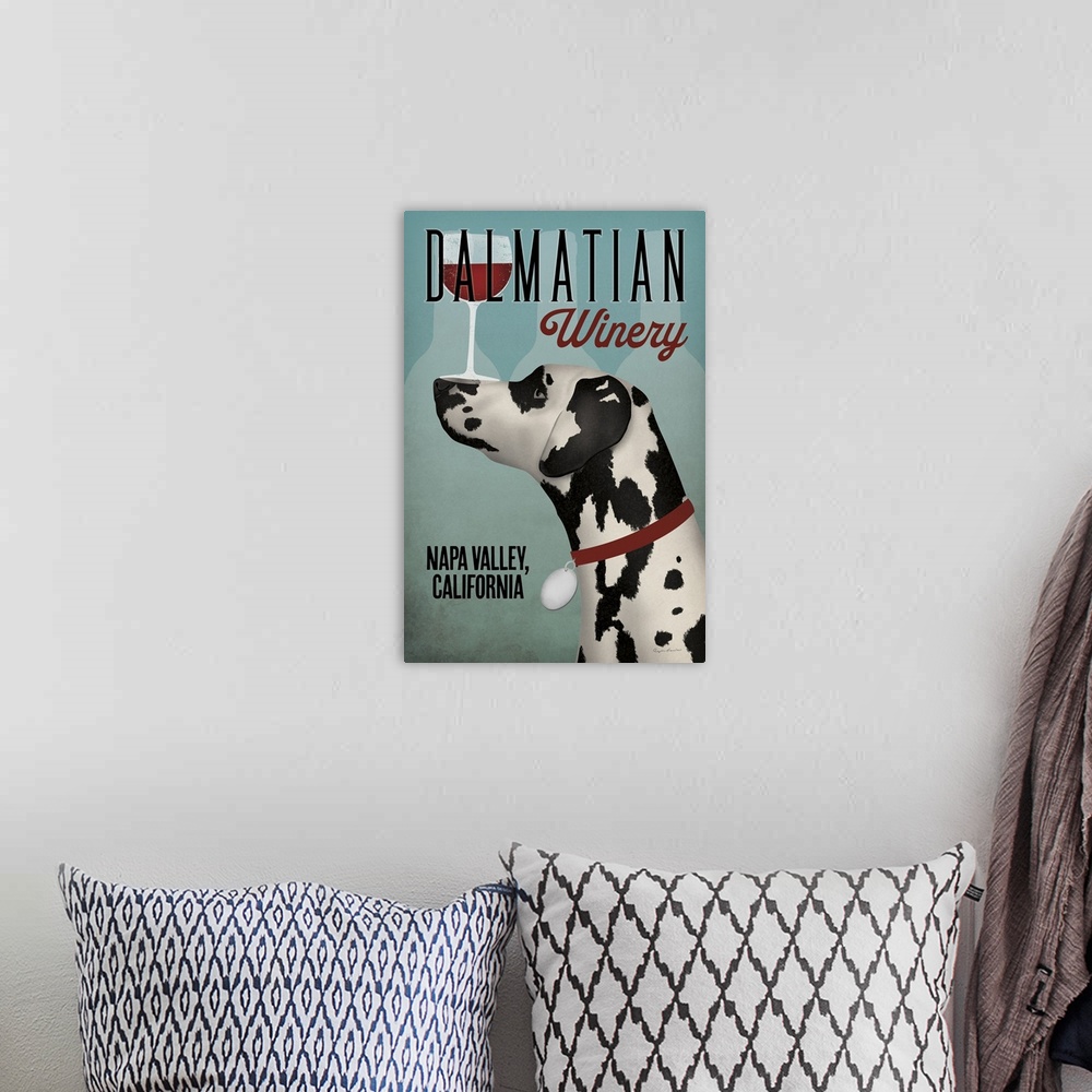 A bohemian room featuring Dalmation Winery