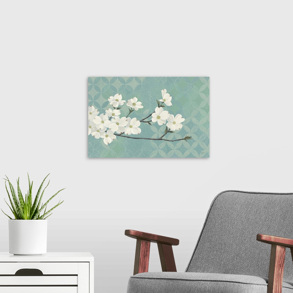 A modern room featuring Dogwood Blossoms