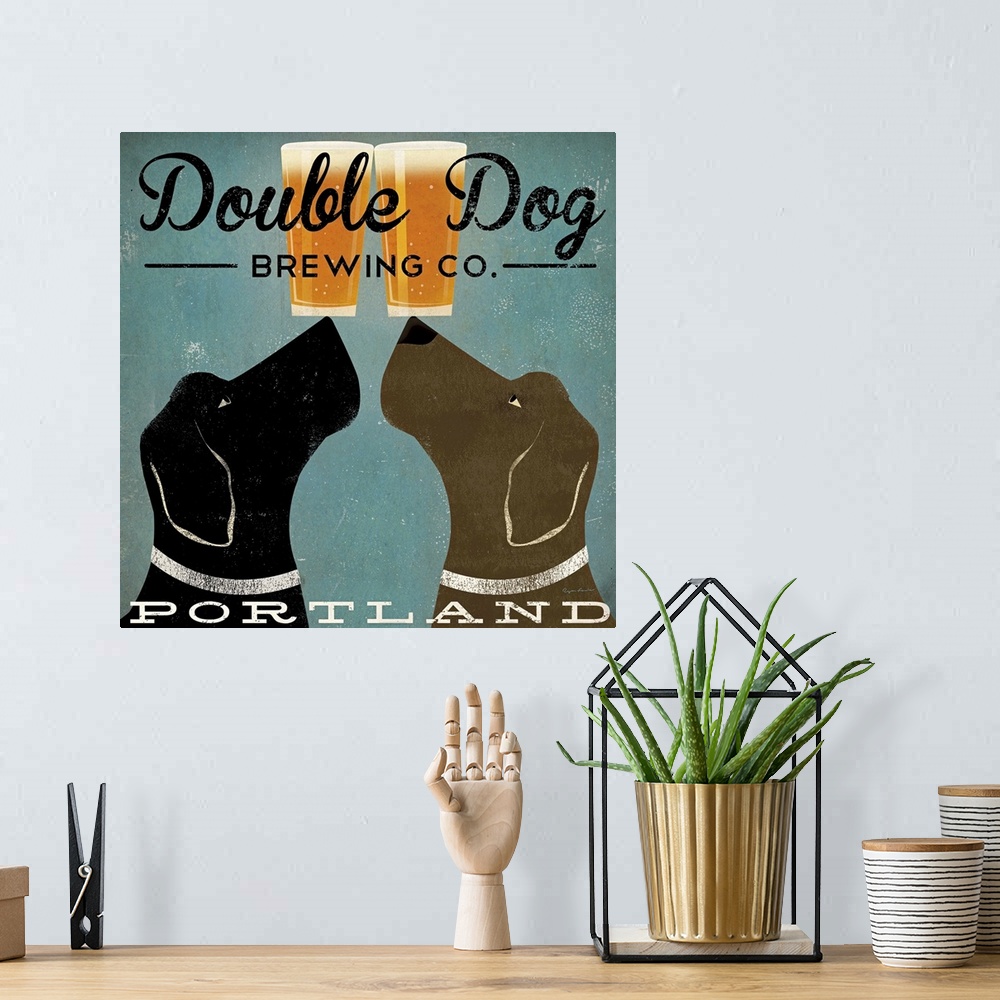 A bohemian room featuring Double Dog Brewing Co