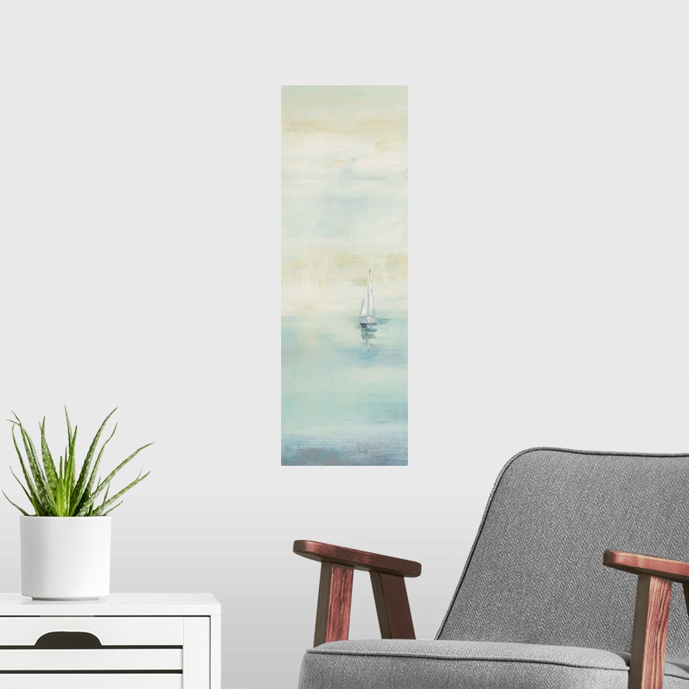 A modern room featuring Early Morning Sea I