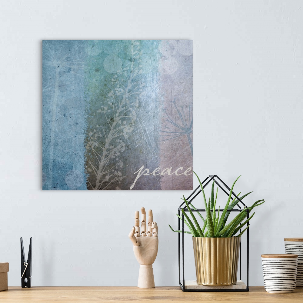 A bohemian room featuring Ethereal Inspirational Square I