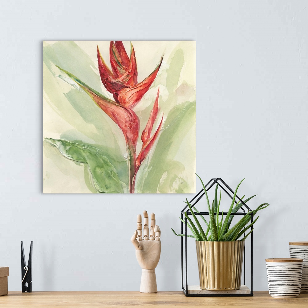 A bohemian room featuring Exotic Flower IV