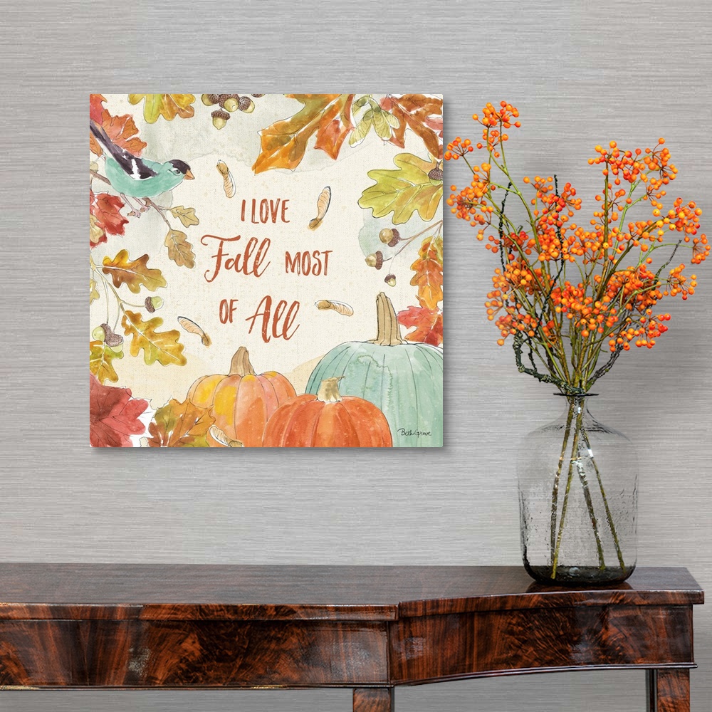 A traditional room featuring Falling for Fall III