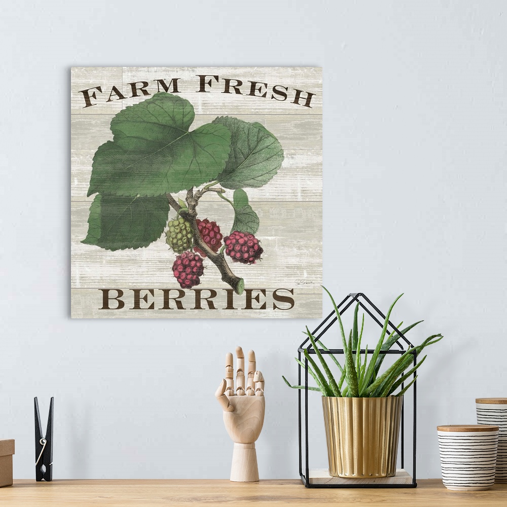 A bohemian room featuring Farm Fresh Berries