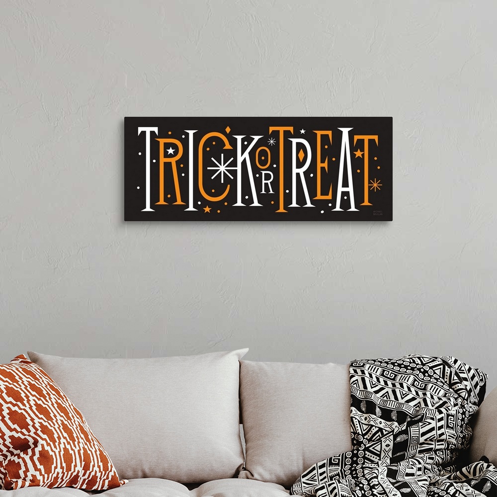 A bohemian room featuring Festive Fright Trick or Treat III