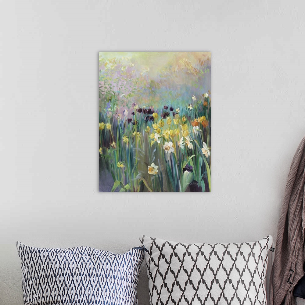 A bohemian room featuring Field Of Tulips