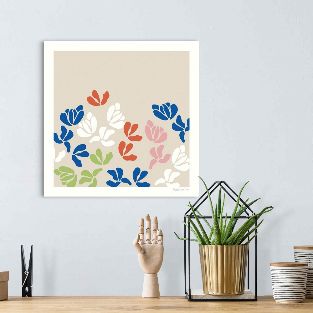 A bohemian room featuring Fleurs De Matisse III