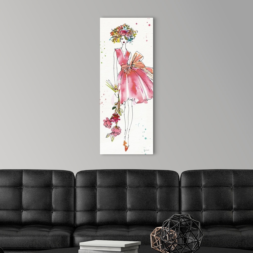 A modern room featuring Floral Figures V