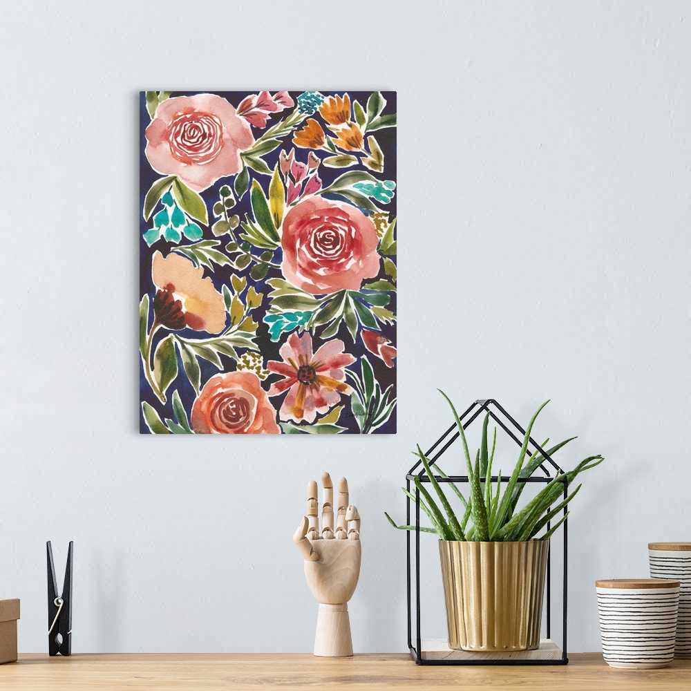 A bohemian room featuring Flower Patch IV Crop