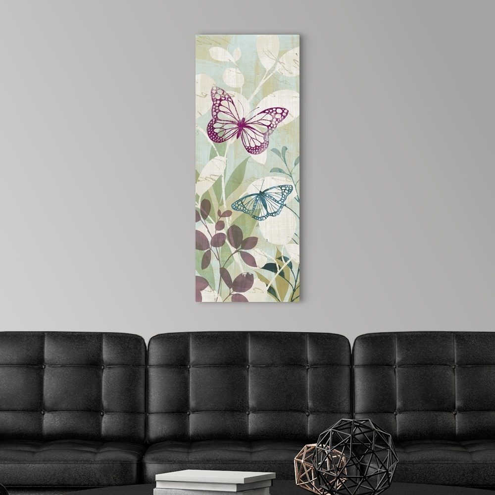 A modern room featuring Fluttering Panel I