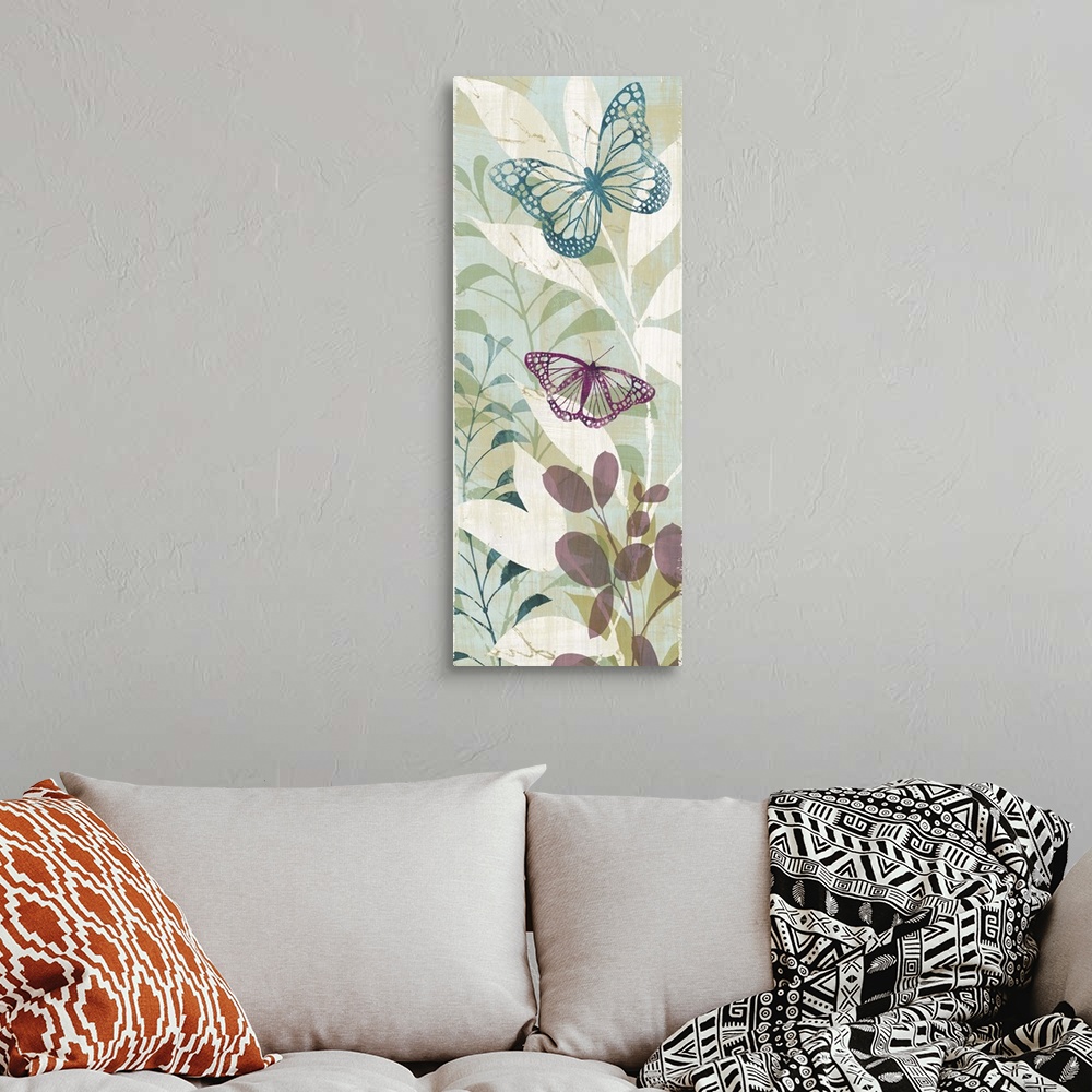 A bohemian room featuring Fluttering Panel II