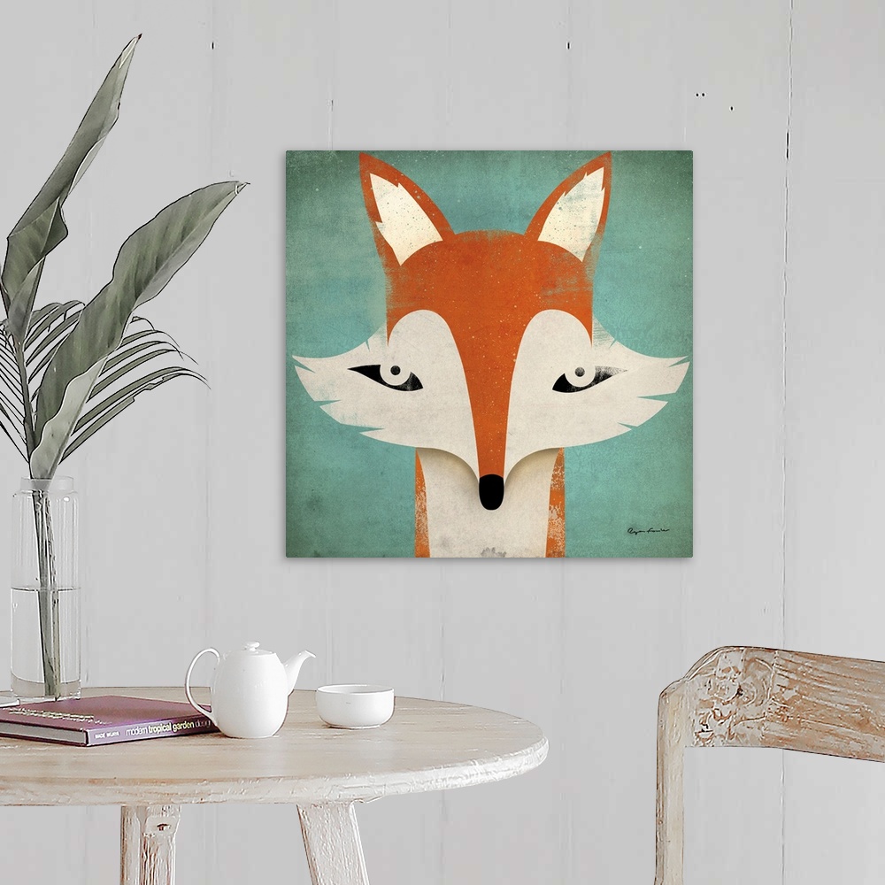 A farmhouse room featuring Fox
