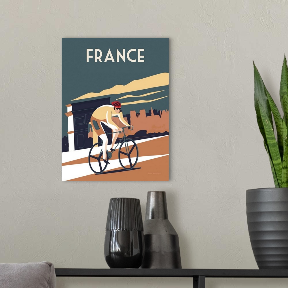 A modern room featuring France