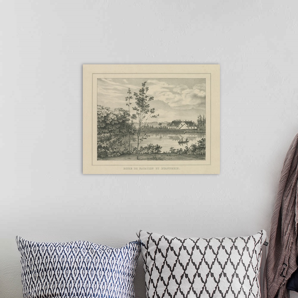 A bohemian room featuring French Park Etching I