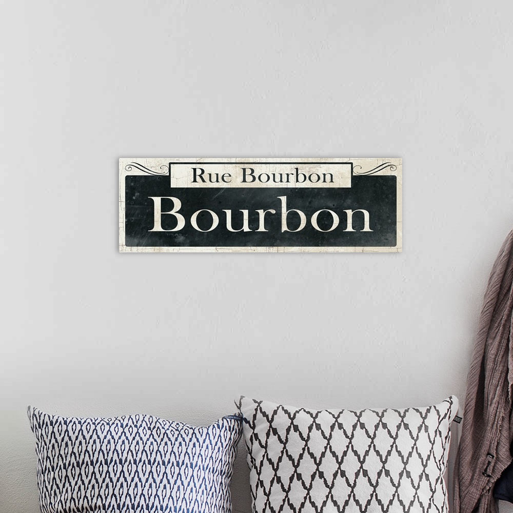 A bohemian room featuring French Quarter Sign I