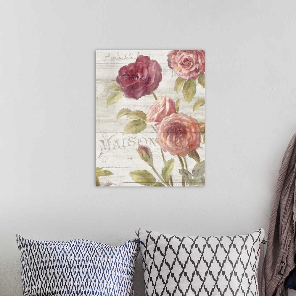 A bohemian room featuring French Roses III