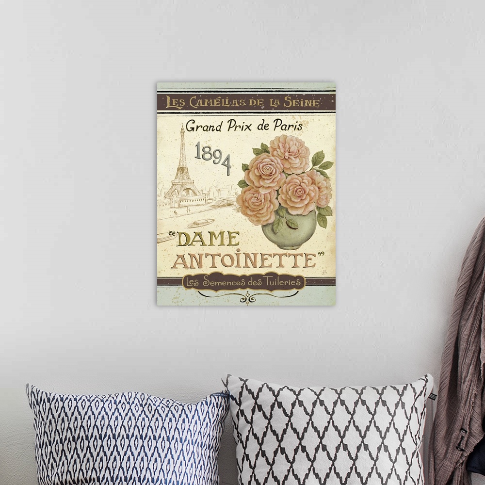 A bohemian room featuring French Seed Packet II