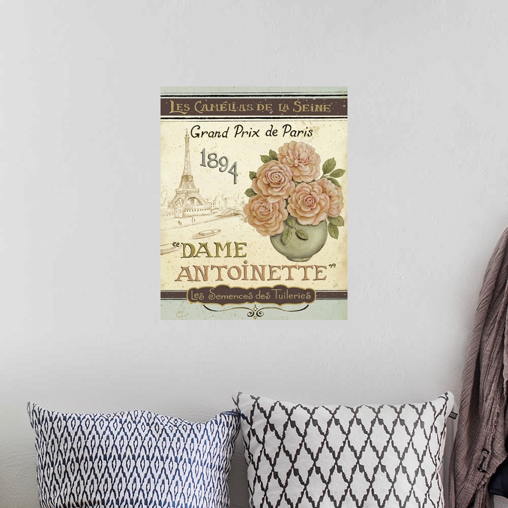 A bohemian room featuring French Seed Packet II
