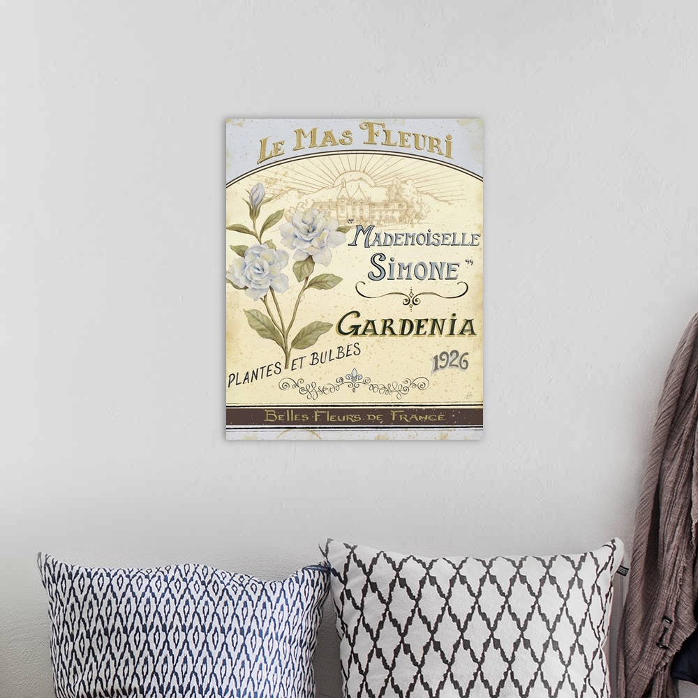 A bohemian room featuring French Seed Packet IV