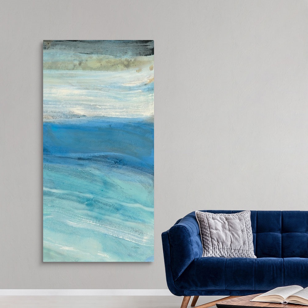 A modern room featuring From the Shore IV