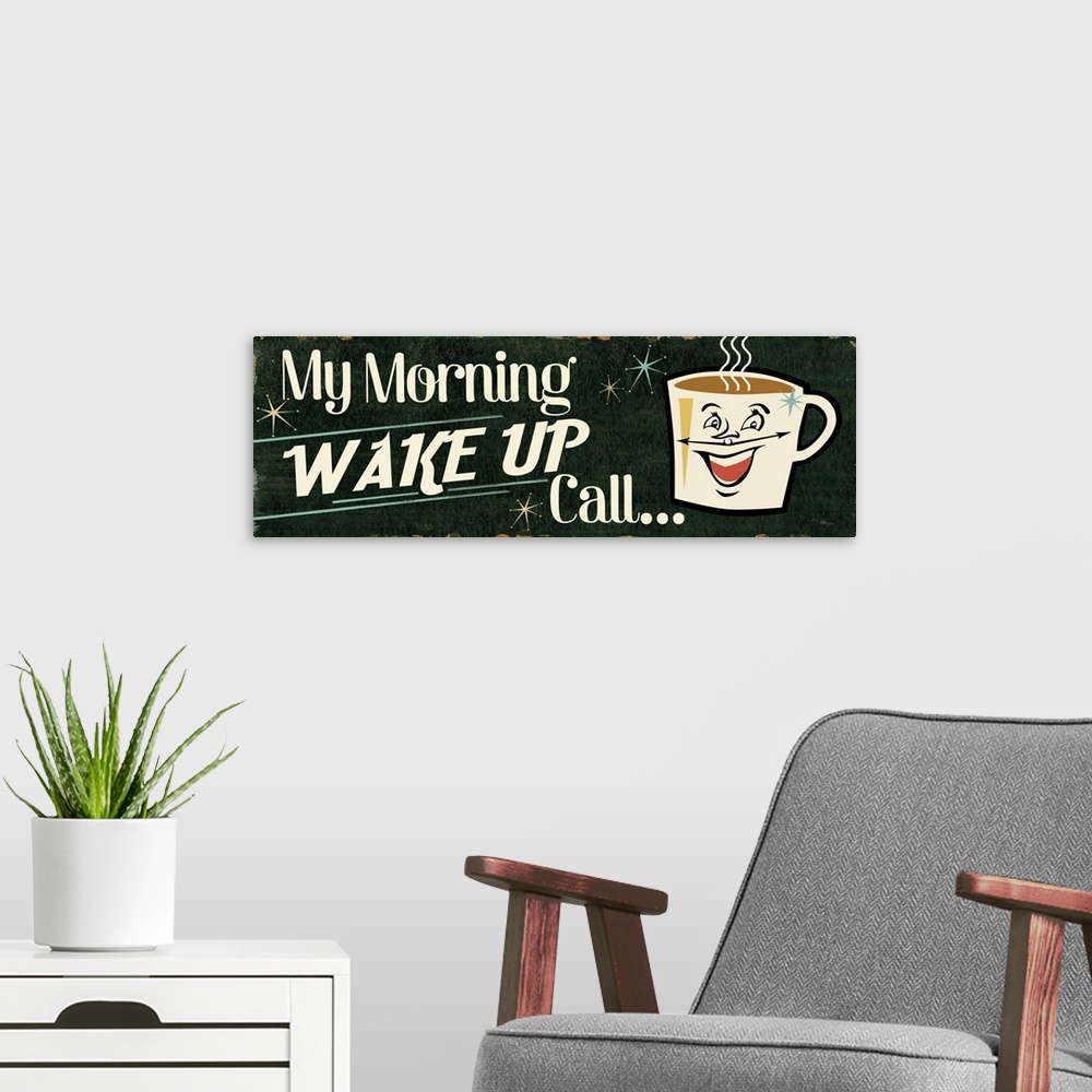 A modern room featuring Funny Coffee I