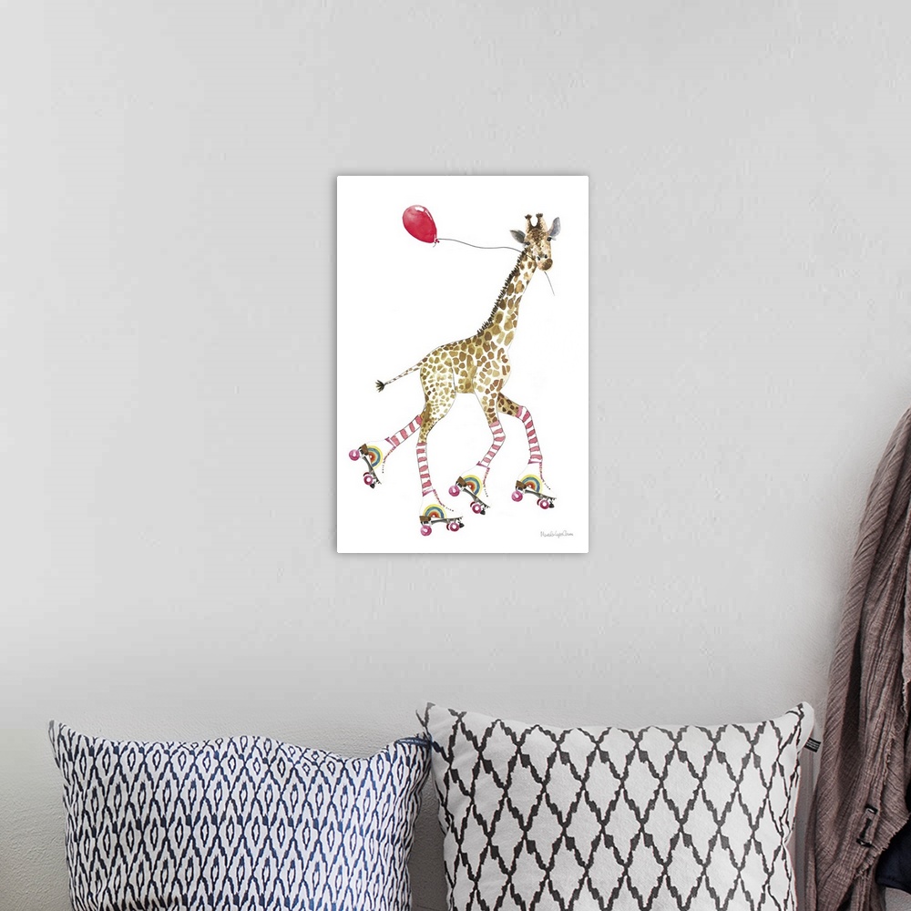 A bohemian room featuring Giraffe Joy Ride II